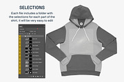 Bella Canvas 3719 Hoodie Mockups, a Hoody Mockup by GraphicHero (Thumbnail 6 of 9)