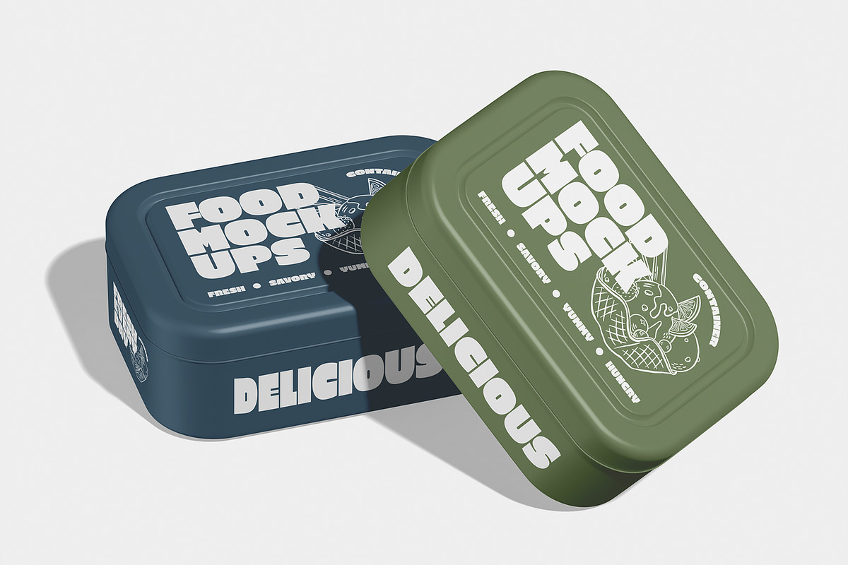 Food Container Mockup, a Packaging Mockup by Permadi Creative (Photo 4 of 5)