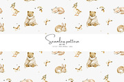 nursery woodland seamless pattern, a Pattern Graphic by Pink Studio Art (Thumbnail 1 of 5)