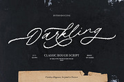 Darkling - Wedding Rough Script, a Script Font by Bale Type (Thumbnail 1 of 11)