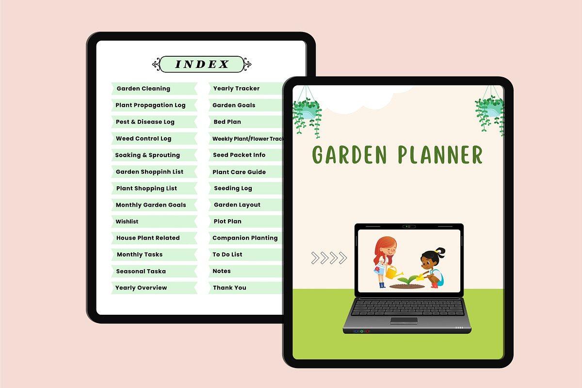 Hyperlink Digital Garden  Planner, a Design Template by Designmela01 (Photo 3 of 11)