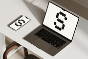 Beige Macbook + iPhone Mockup, a Mockup by TRANSPARENT SOURCE (Thumbnail 2 of 2)