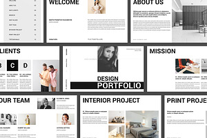 Design Portfolio Presentation, a Presentation Template by E-Type