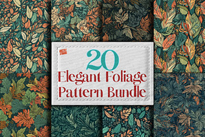 20 Seamless Foliage Pattern