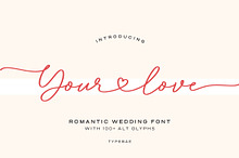 Your Love - Romantic Wedding Font