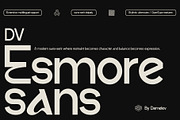 DV Emore, a Sans Serif Font by Damelev (Thumbnail 1 of 13)