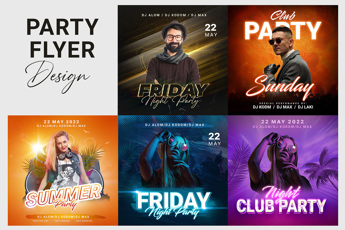 Night Club Flyer Template, a Flyer Template by Nayemtorjo (Photo 1 of 4)