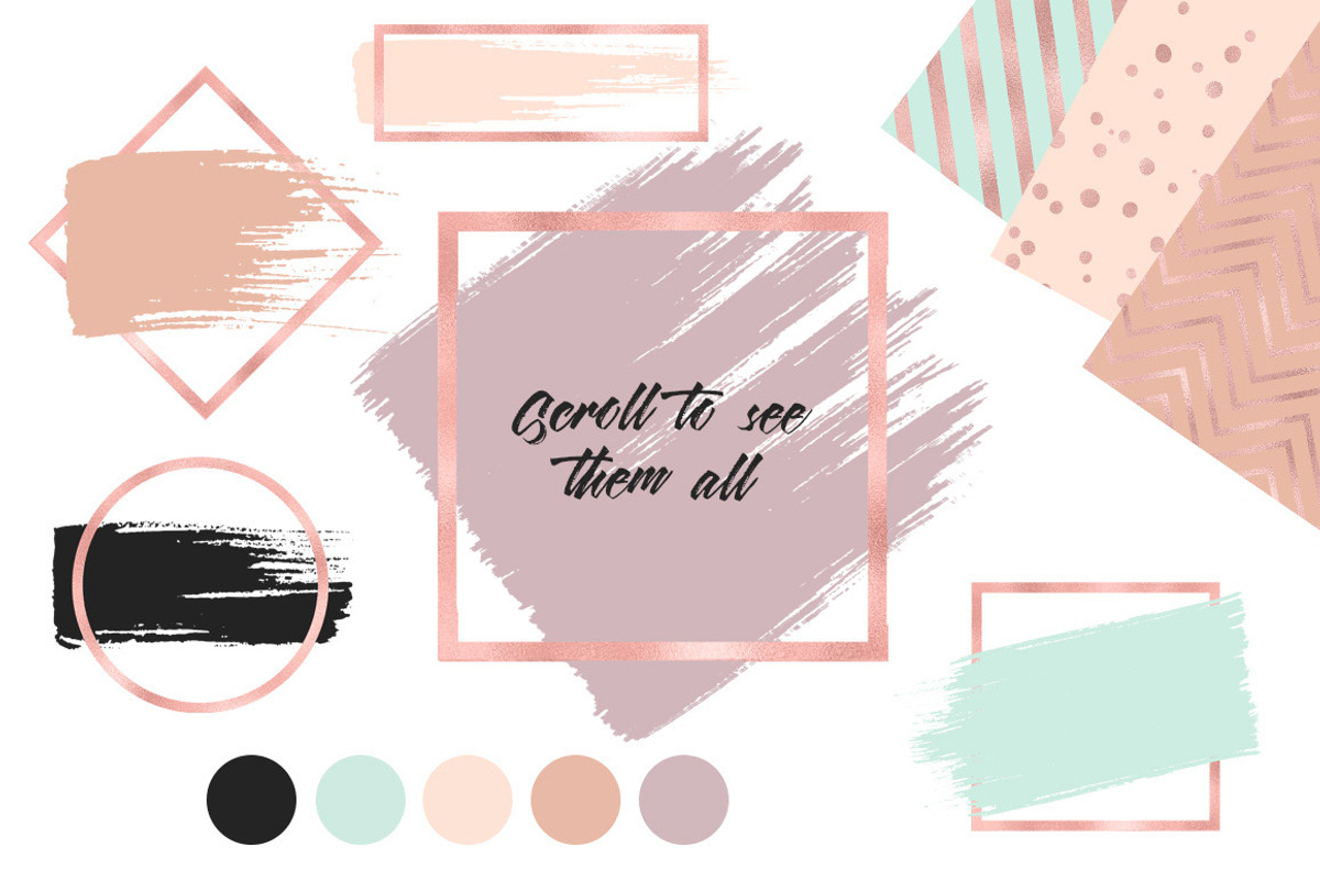 160 Brush Strokes in 1 Bundle, an Object Graphic by PeDe Designs (Photo 5 of 9)