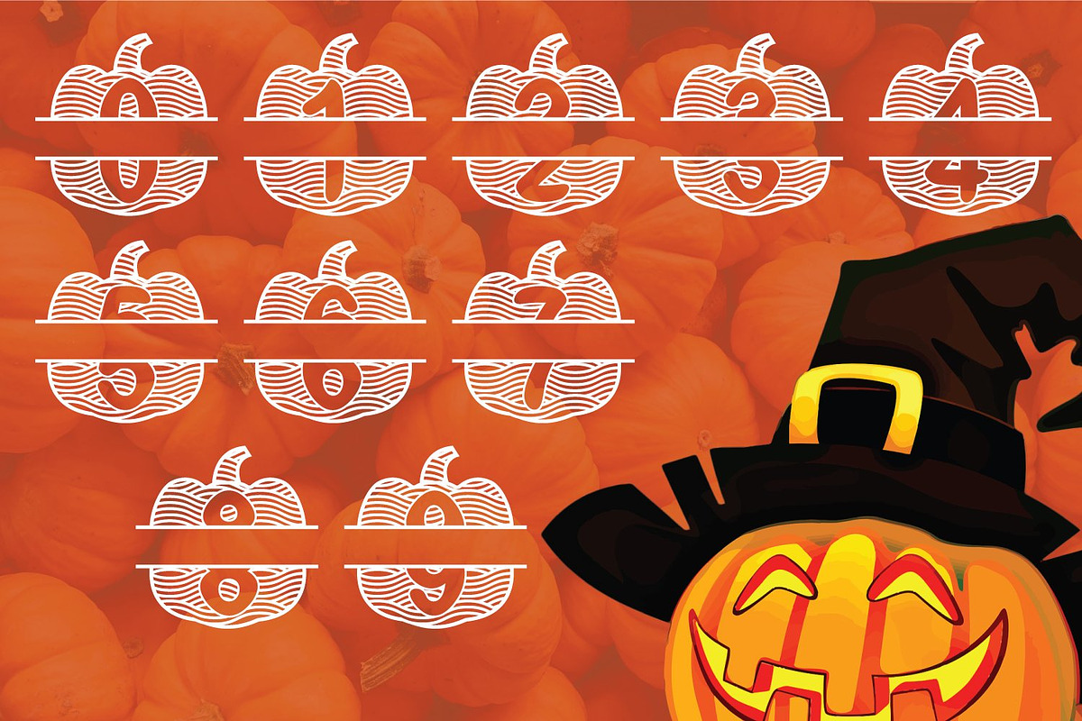 Pumpkin Monogram Font, a Symbol Font by Aqua Artistry Creations (Photo 3 of 4)