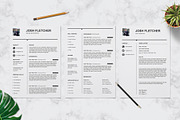 Clean Resume Design Template, a Resume Template by Graphic Template (Thumbnail 1 of 3)