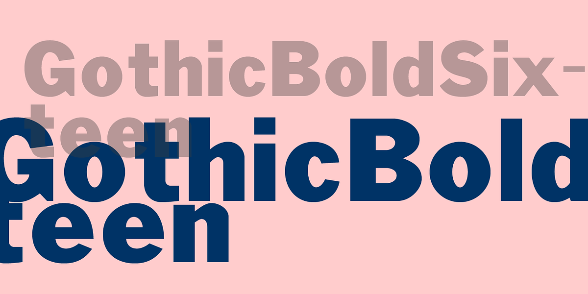 Gothic Number Sixteen, a Sans Serif Font by Wooden Type Fonts (Photo 3 of 5)