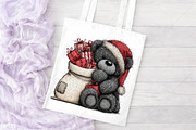Whimsical Teddy Bear Christmas PNG, a Seasonal Illustration by Canvas Craft (Thumbnail 8 of 10)