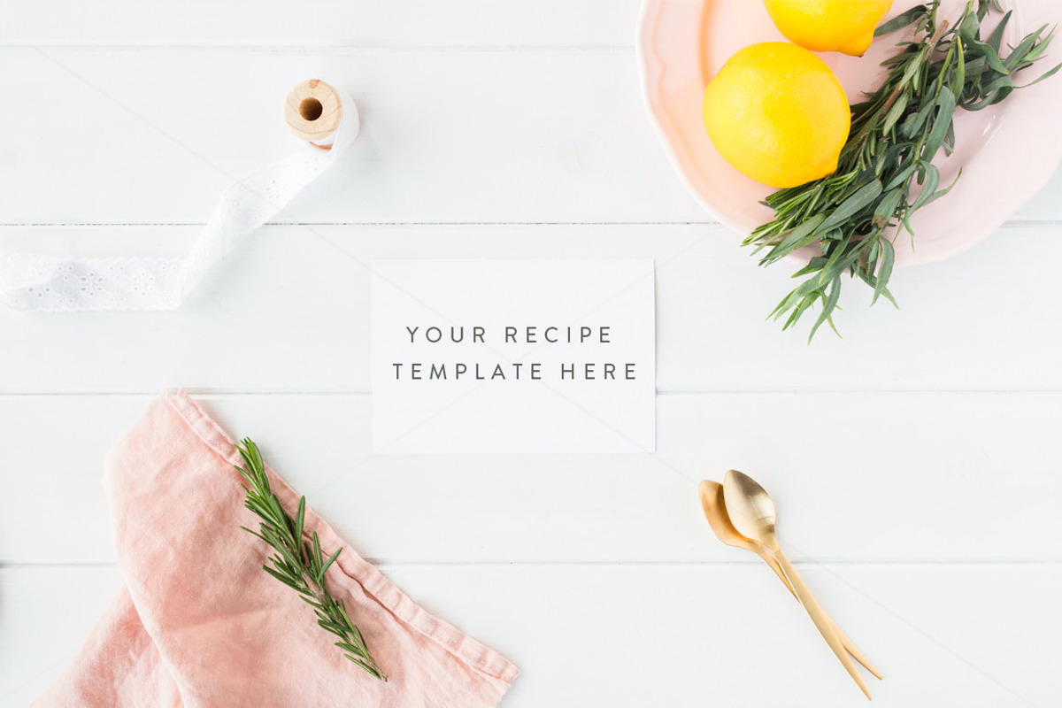 BUNDLE - Recipe card mockups x 10+1, a Product Mockup by White Hart Co. (Photo 3 of 4)