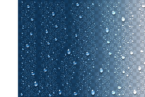 Realistic water droplets. Vector, a Texture Illustration by ecco