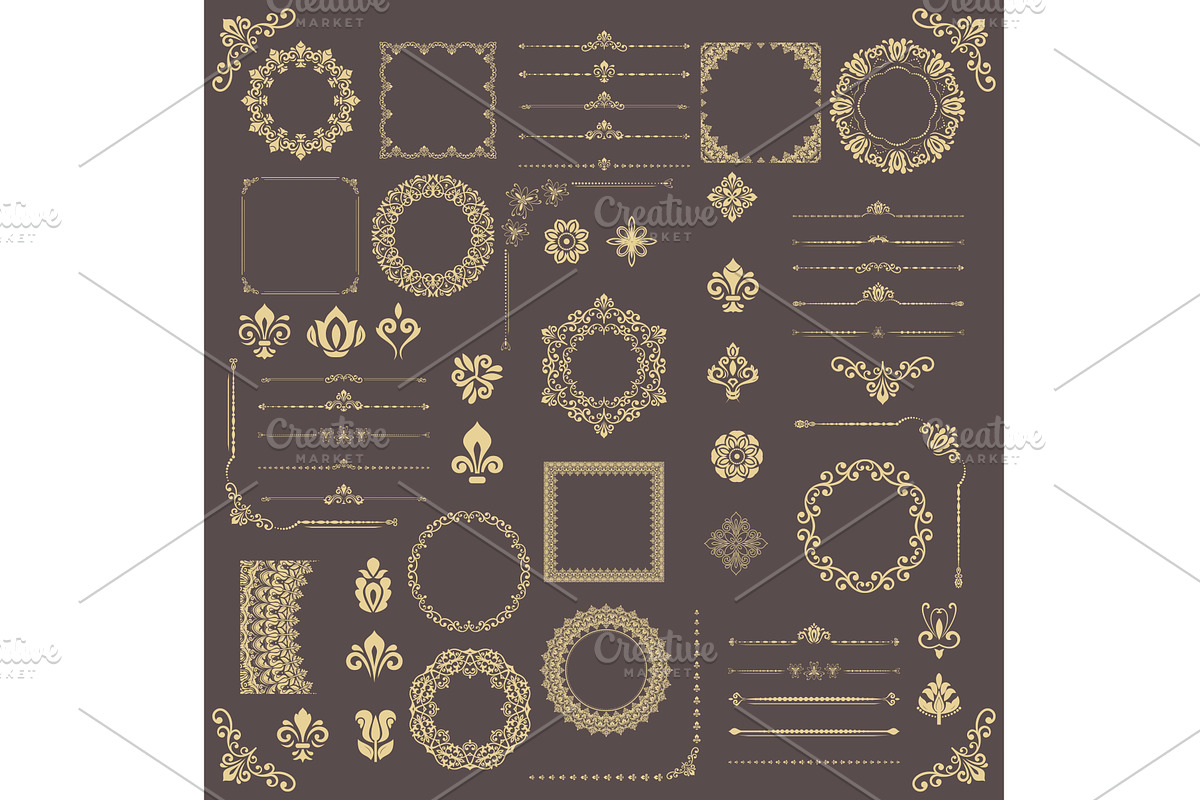 Vintage Big Set of Classic Patterns, a Pattern Graphic by FineArtStudio