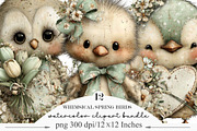 Whimsical Spring Birds Clipart, an Illustration by Designking (Thumbnail 1 of 5)