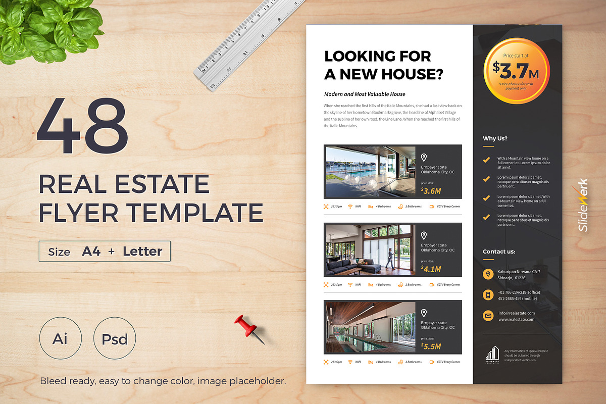 Real Estate Flyer 48 - Slidewerk, a Flyer Template by Slidewerk