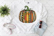 Retro Fall Book Pumpkin Png, an Illustration by Craft Nest (Thumbnail 4 of 6)