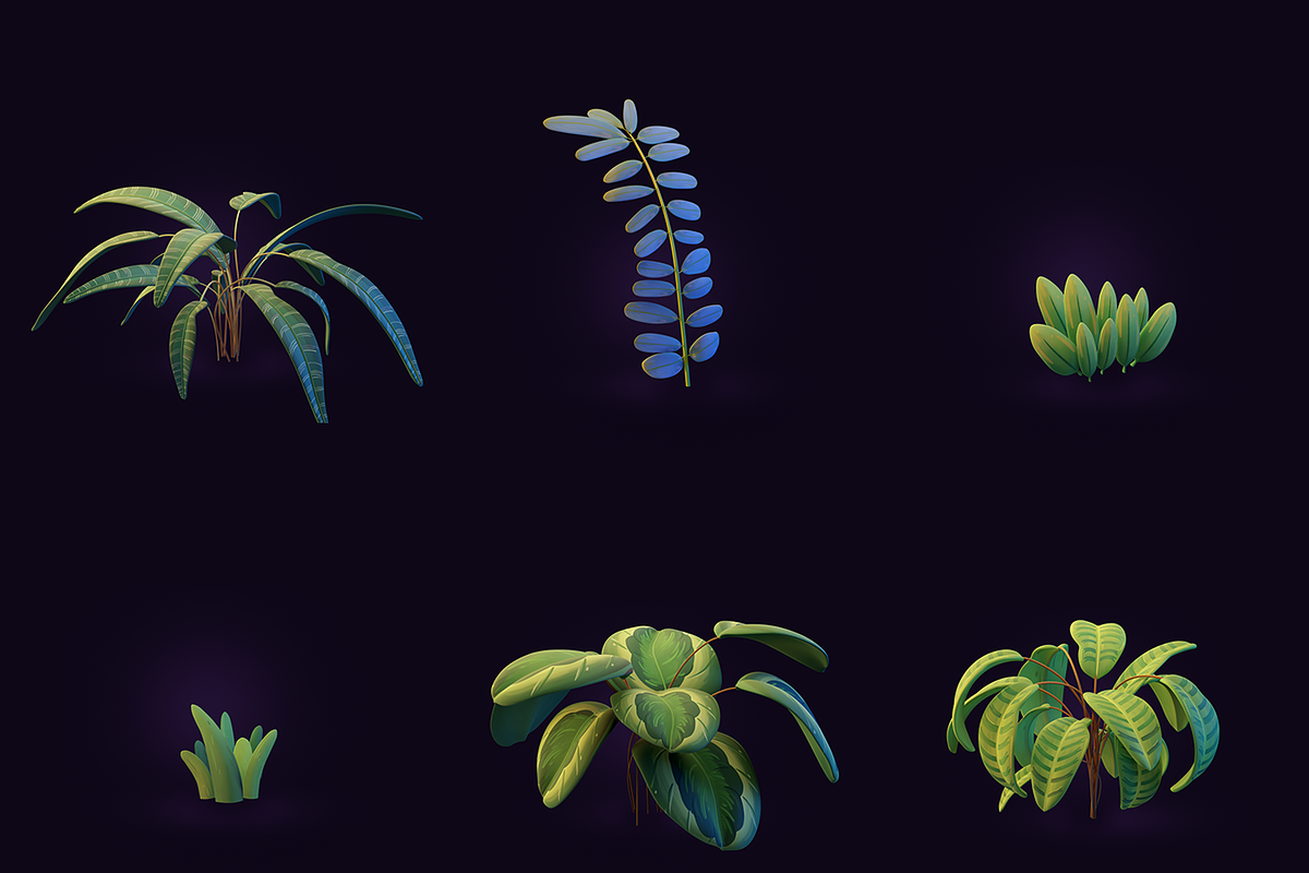 Tropical Plants Pack - Rigged, a Plants & Tree 3D Model by Estudio Shout Asset Store (Photo 5 of 9)