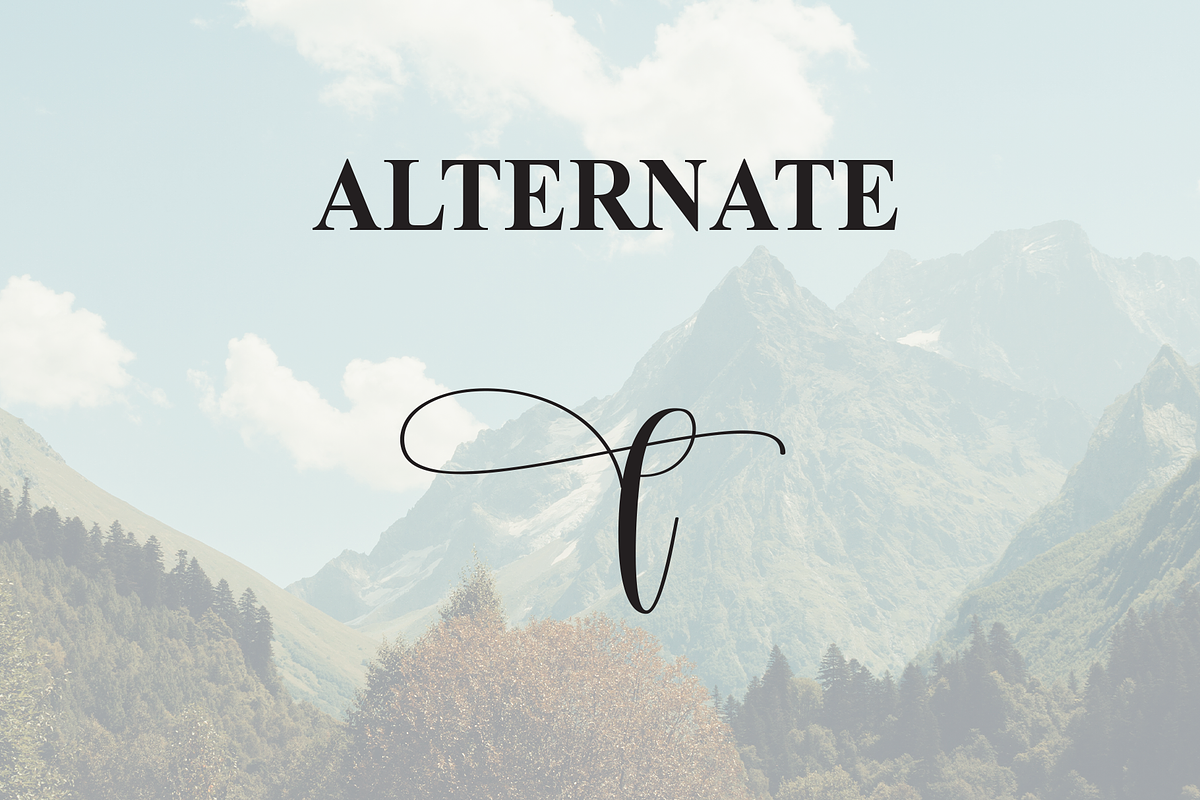 Mountain | Script Font, a Handwritten Font by Scratchones (Photo 8 of 9)