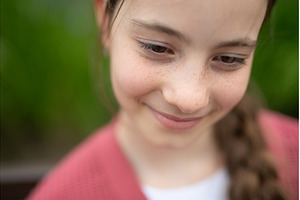 Natural beauty of young girl with, a Nature Photo by HalfPoint