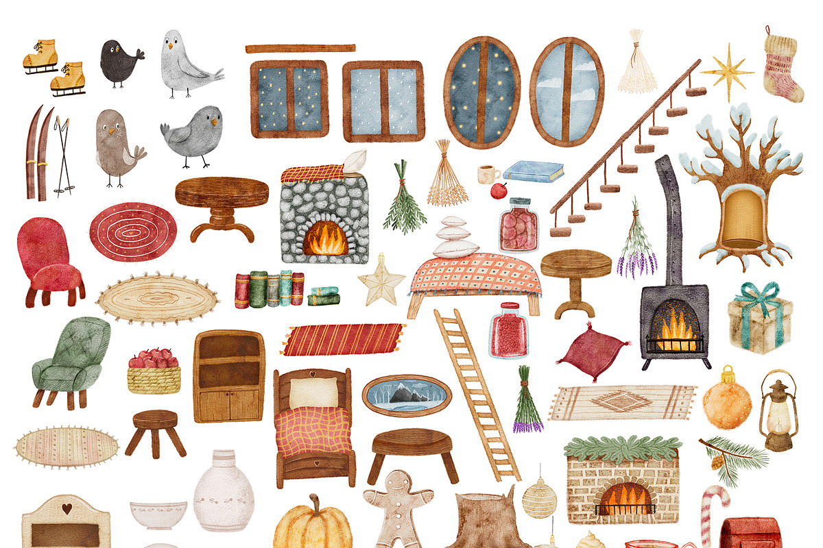 Winter Forest Friends, an Animal Illustration by Kattypainting (Photo 4 of 10)