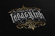 SINNERS FONT + Decorative bonus, a Blackletter Font by dansdesign (Thumbnail 2 of 6)