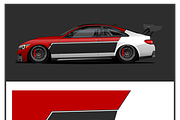 Dynamic Racing Car Wrap Design, a Technology Illustration by CarWrap design (Thumbnail 2 of 4)
