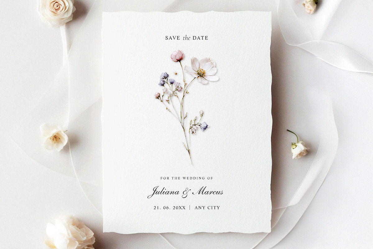 Pretty Wildflowers (Png) Elements, a Background Graphic by by creative paper (Photo 2 of 7)