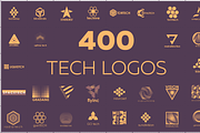 400 tech logos, a Branding & Logo Template by airunreal (Thumbnail 1 of 11)