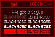 Black Rose font, a Font by weknow (Thumbnail 7 of 8)
