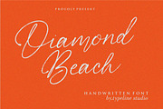 Diamond Beach Handwritten Font, a Font by typeline studio (Thumbnail 6 of 8)