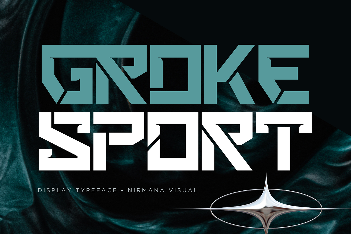 Groke Sport- Techno Logo Font, a Sans Serif Font by Nirmana Visual (Photo 1 of 10)