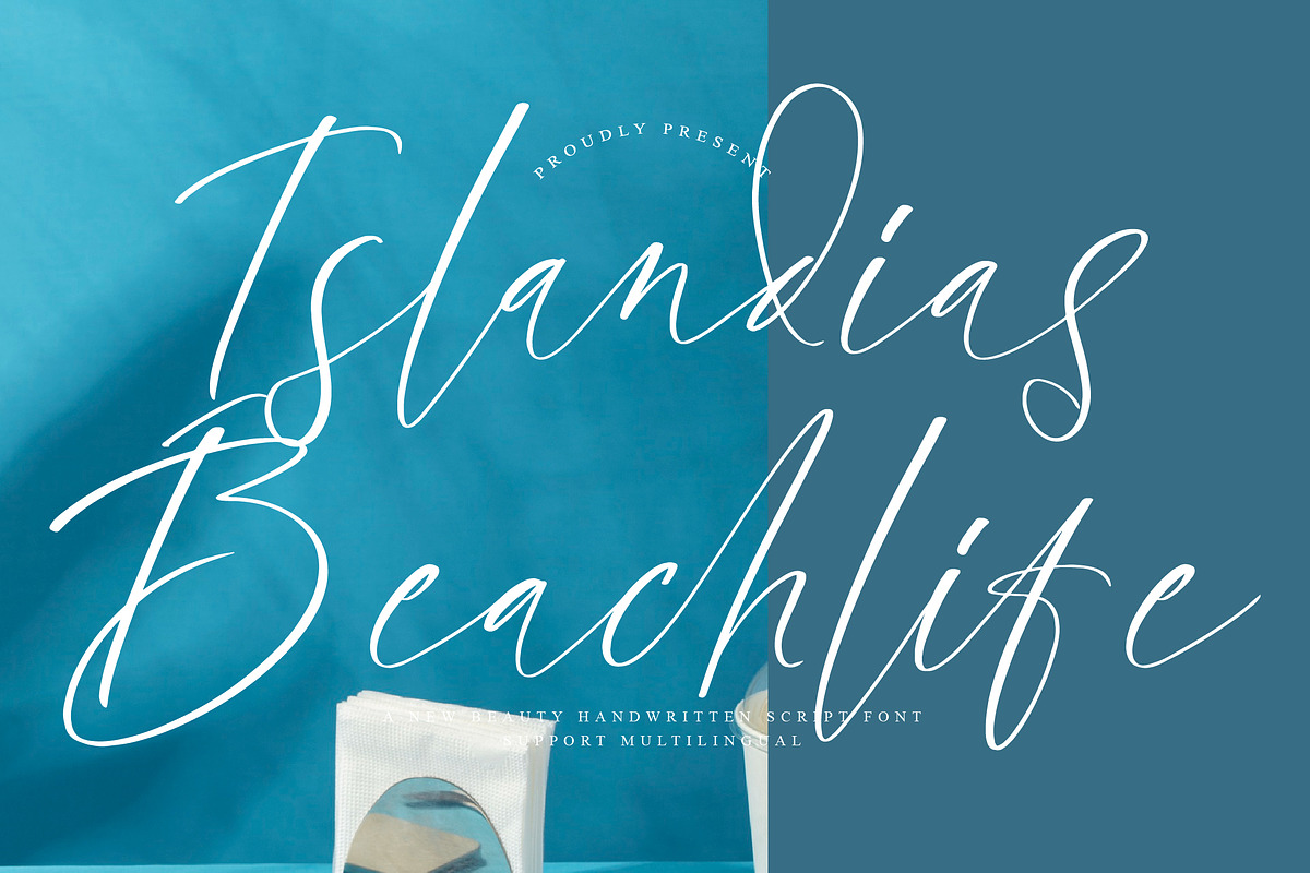Islandias Beachlife, a Handwritten Font by operatype.co (Photo 1 of 15)