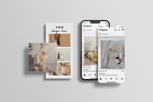 Realistic Instagram Post Mockup