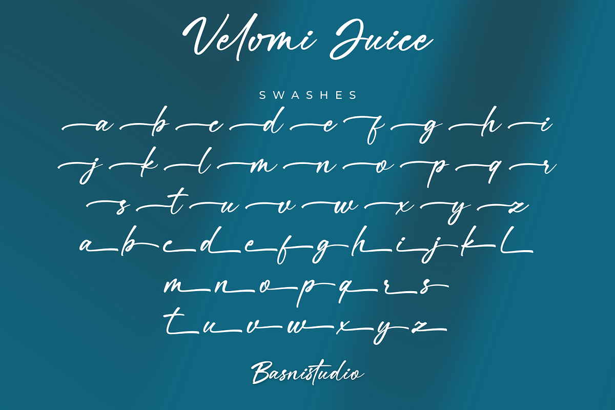 Velomi Juice– Elegant Handwritten, a Handwritten Font by Basnistudio (Photo 11 of 13)