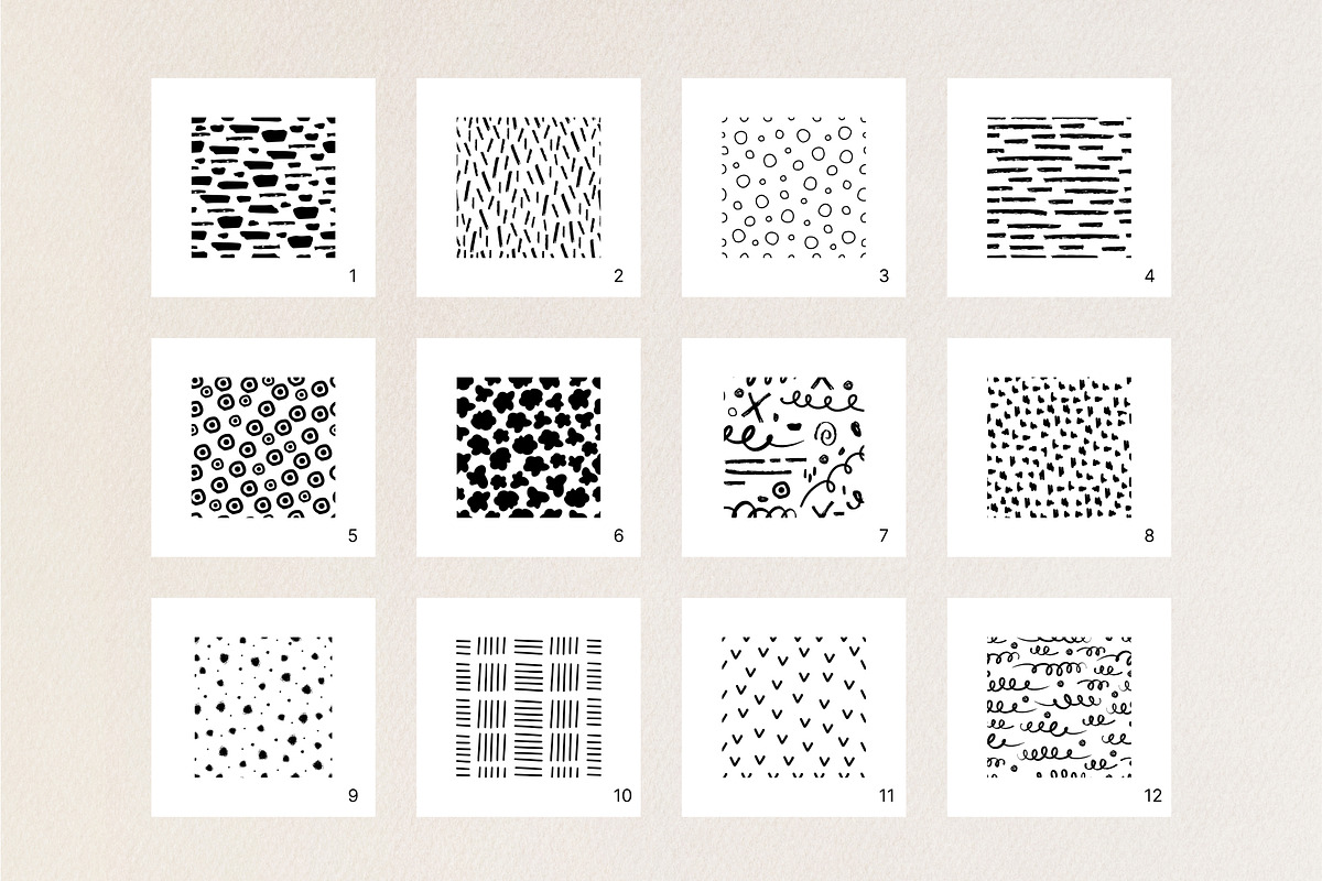 Hand drawn patterns and elements., a Pattern Graphic by Getalo Viktoriia (Photo 3 of 13)