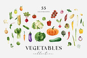 Vegetable illustration. Organic food, a Food Illustration by Diana Askarova Art (Thumbnail 1 of 6)