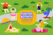 Playful Activity Character, an Object Graphic by Bewalrus Studio (Thumbnail 1 of 4)