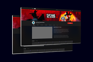 YouTube Gaming Banner Set 4