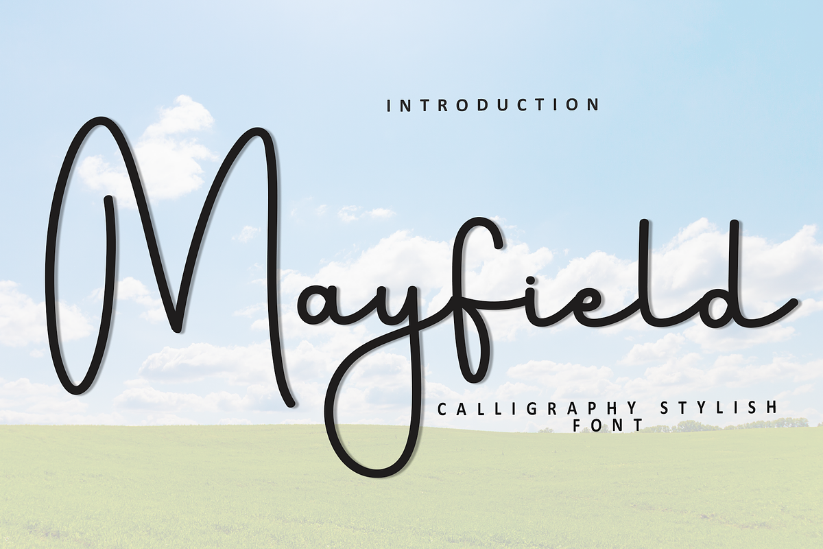 Mayfield, a Handwritten Font by FreshTypeINK (Photo 1 of 8)