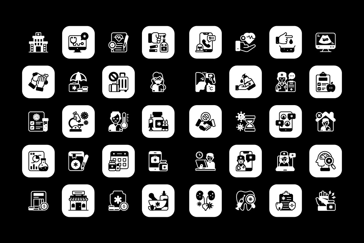 Medical and Healthcare Filled Icons, a Solid Icon by Brickclay (Photo 5 of 7)