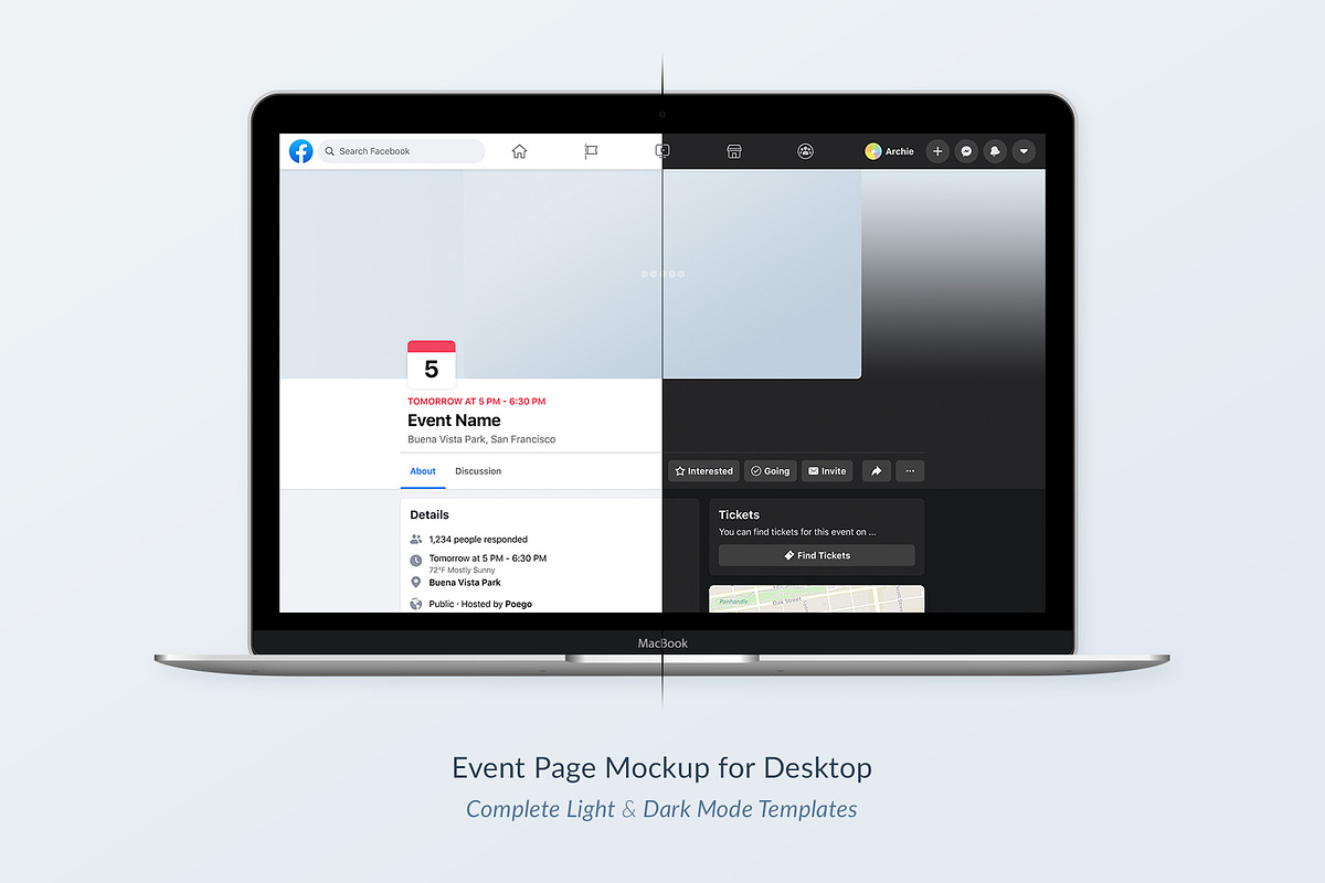 Facebook Social Media Mockups Pack, a Social Media Template by Poego Social (Photo 9 of 11)
