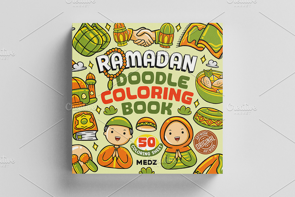 Ramadan Doodle Coloring Book, an Education Illustration by MEDZ (Photo 1 of 3)