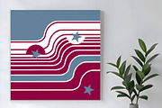 Sporty Wine and Grey Stripe, a Background Graphic by Sharon Schwalbe (Thumbnail 4 of 6)