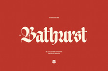 ED Bathurst - Blackletter Typeface