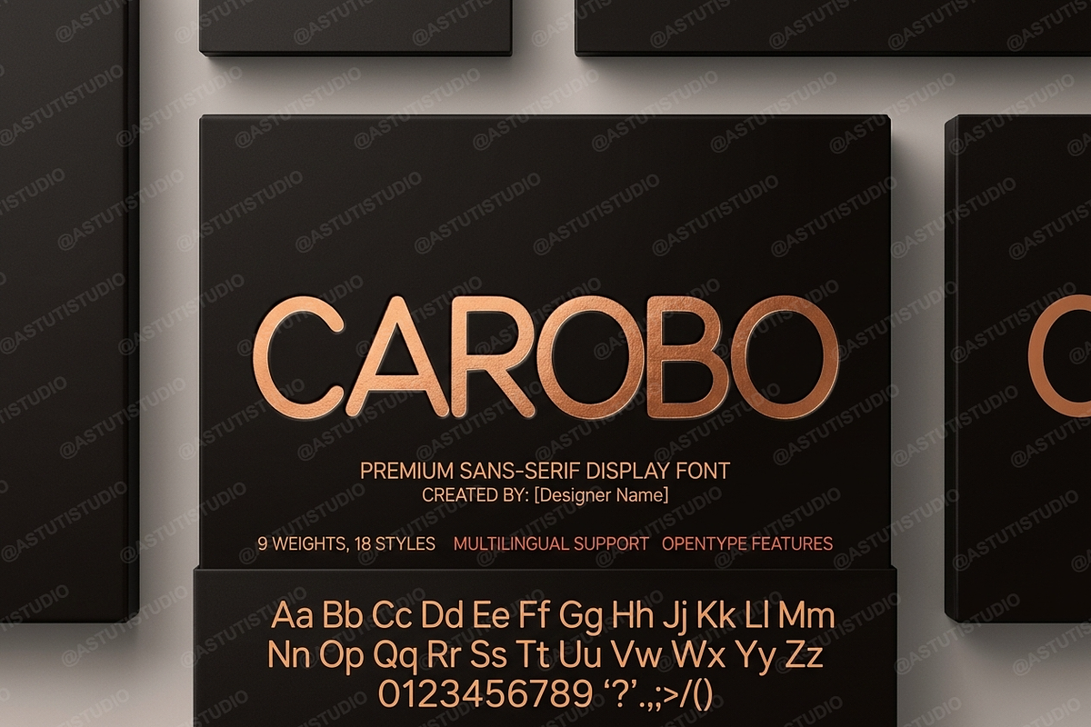 Carobo | Modern Sans Serif, a Sans Serif Font by Astuti Studio (Photo 7 of 25)