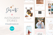 Instagram Stories Deserts | CANVA, a Social Media Template by Poego Social (Thumbnail 1 of 12)