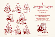 Whimsical Set Cozy Christmas p.2, a Seasonal Illustration by ViktoriyaD (Thumbnail 10 of 25)