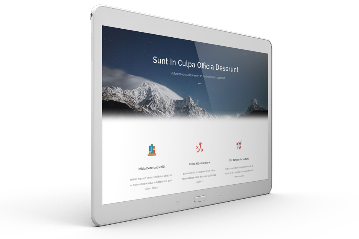 Samsung Galaxy Tab MockUp, a Device Mockup by PixelMockup (Photo 8 of 11)